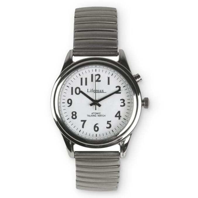 gents talking atomic watch with expanding bracelet