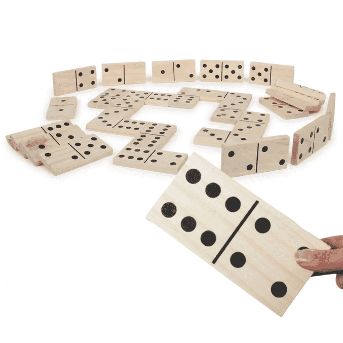 giant wooden dominoes
