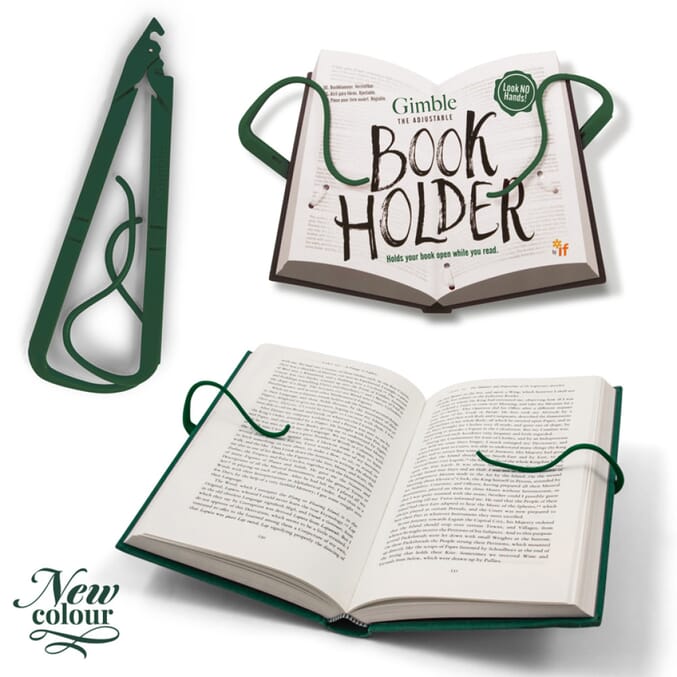 gimble adjustable book holder forest green