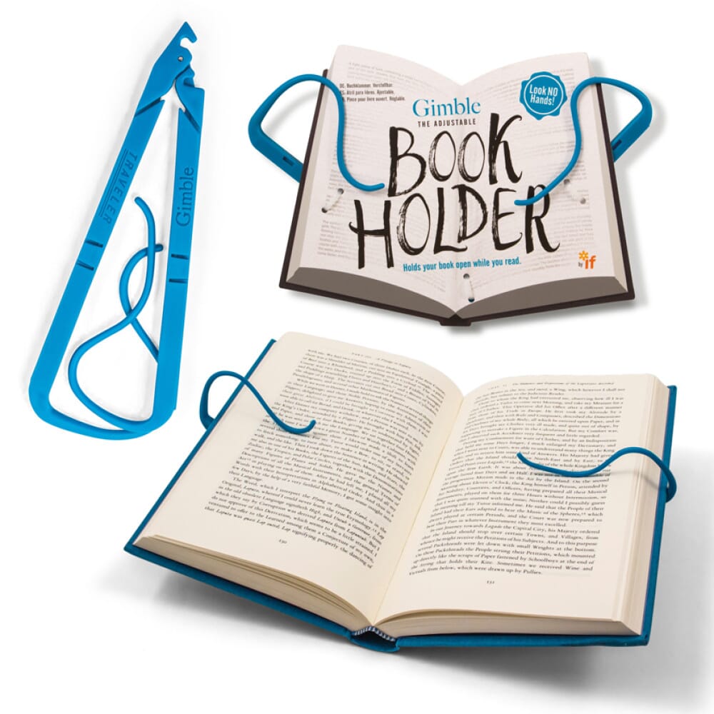 View Gimble Adjustable Book Holder True Blue information