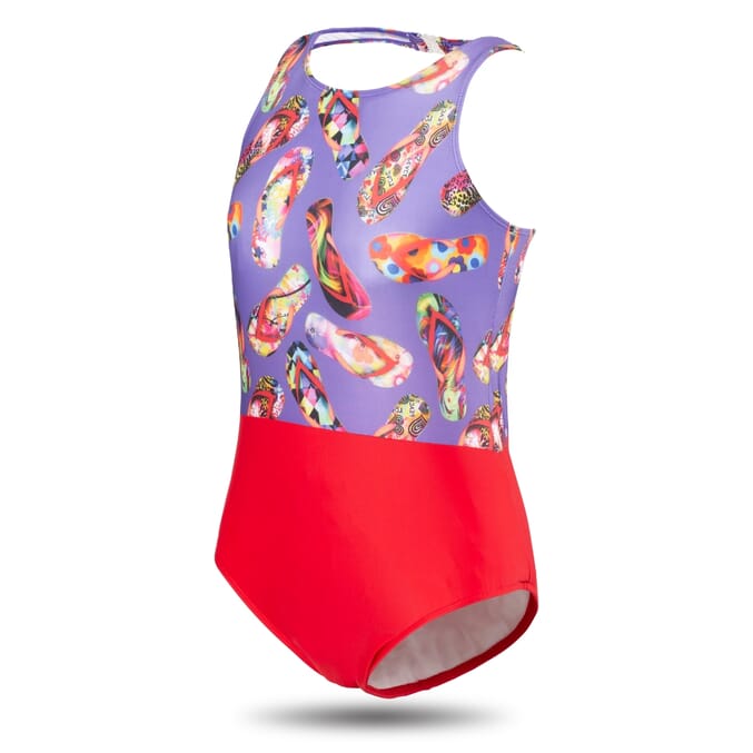 girls flipflop halterneck incontinence swimsuit