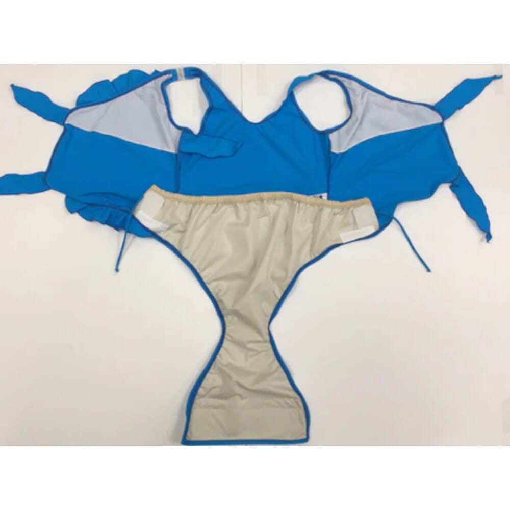 girls waterfall incontinence swimsuit open