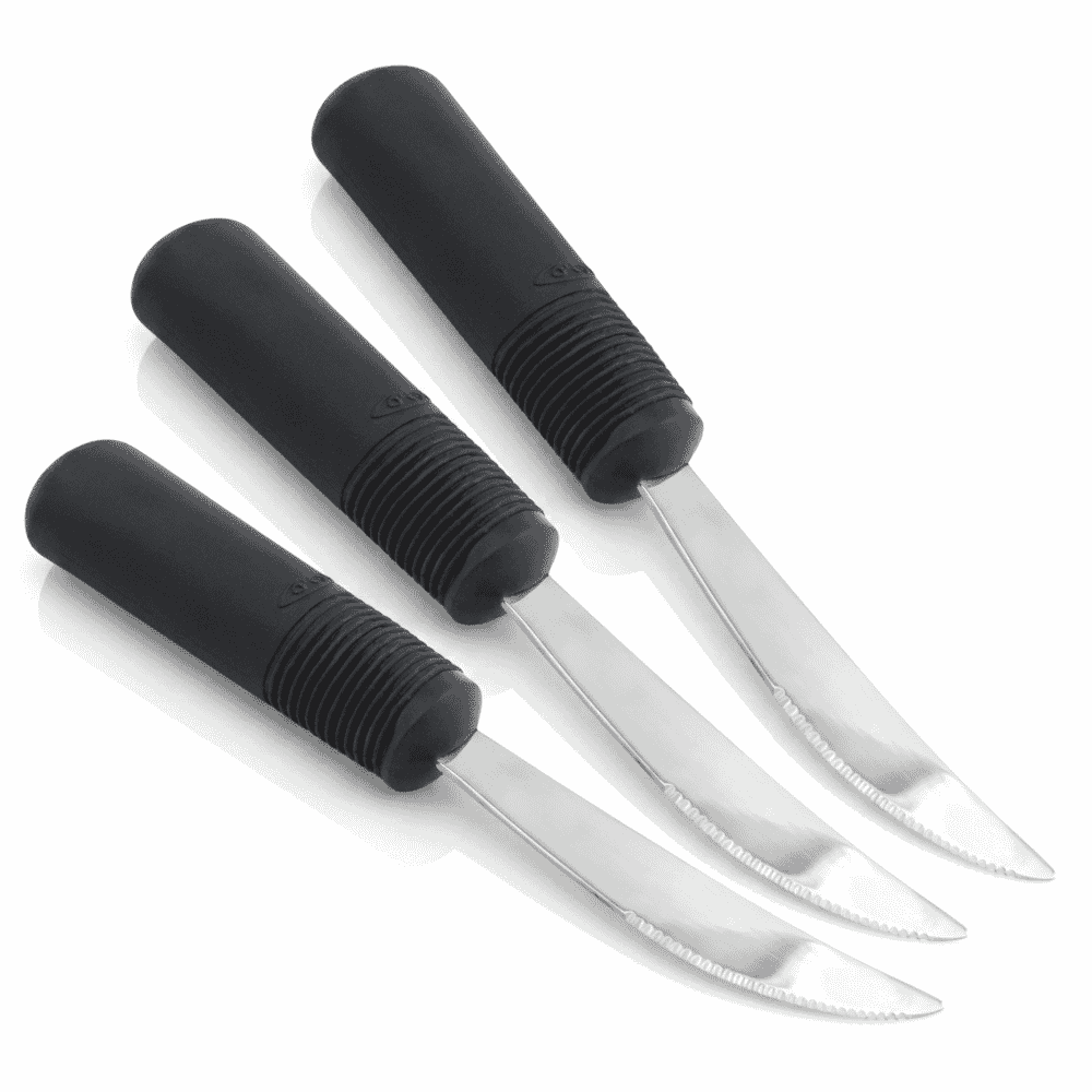 good grips cutlery serrated rocker knife pack of 3