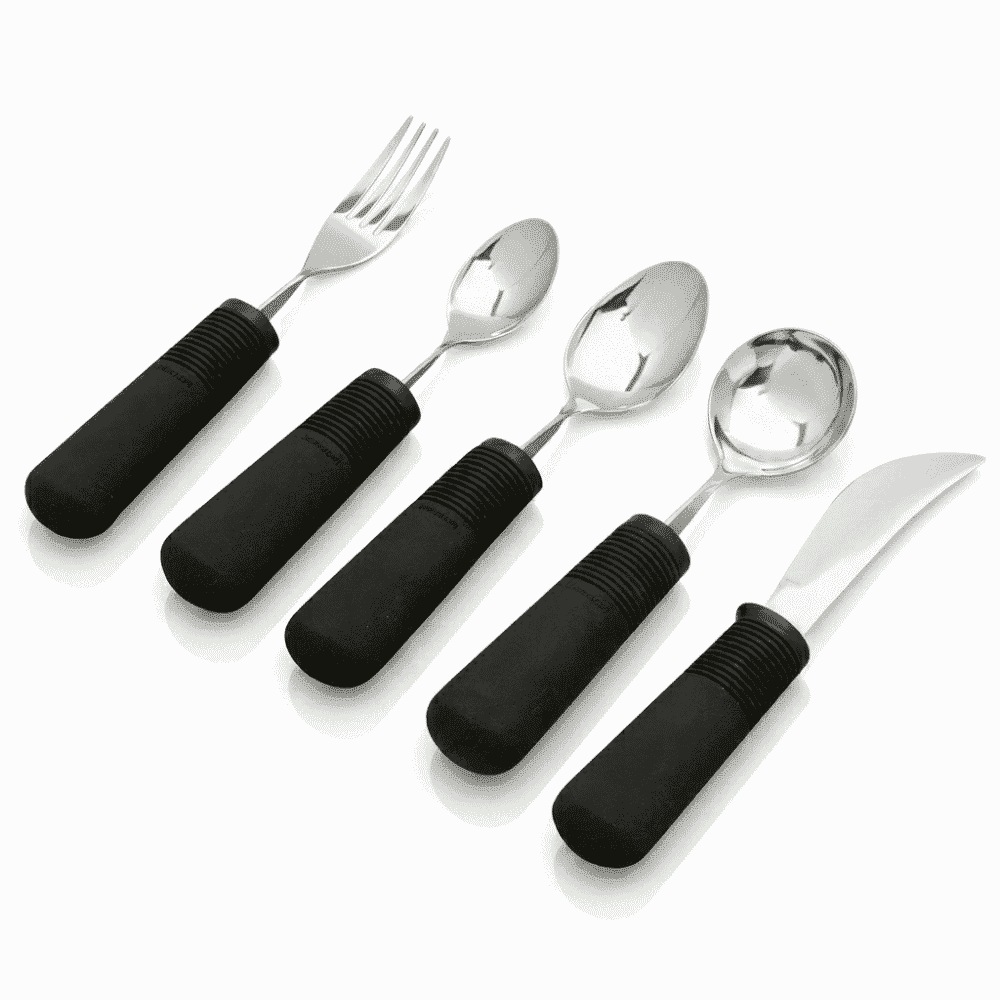 good grips weighted cutlery set of 5