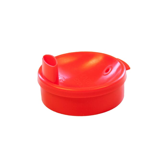 graduated 2 handled beaker wide spout red