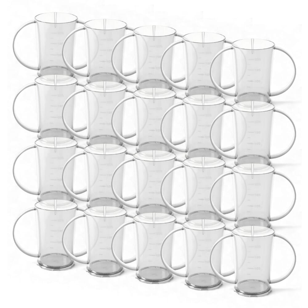 graduated two handled beaker clear pack of 20