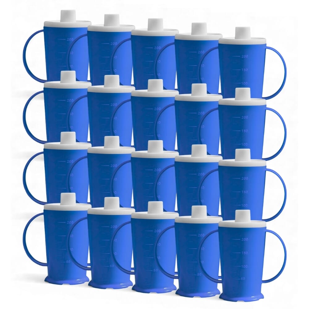 Graduated Two Handled Drinking Beaker Blue Pack …