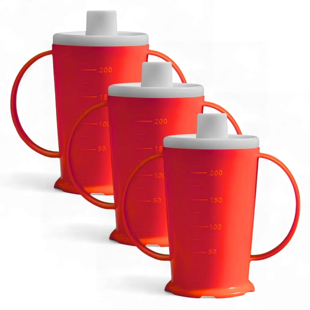 Graduated Two Handled Drinking Beaker Red Pack …