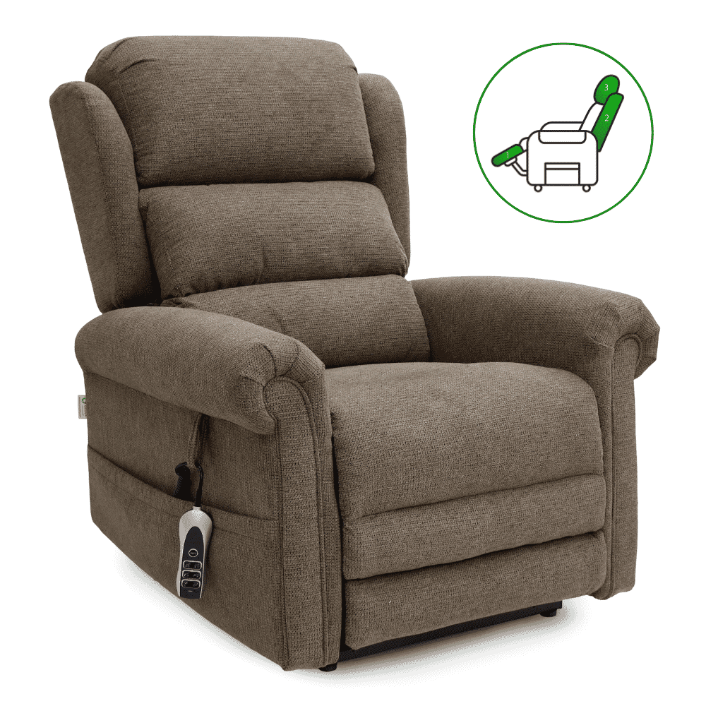 grande dallux everest triple motor riser recliner chair bark