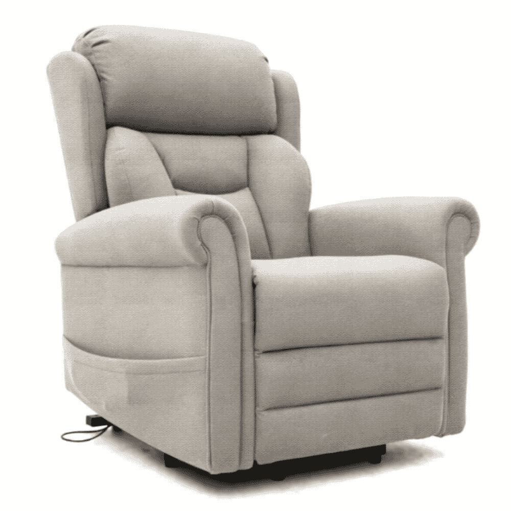 grande dallux nevis four motor riser recliner chair cream