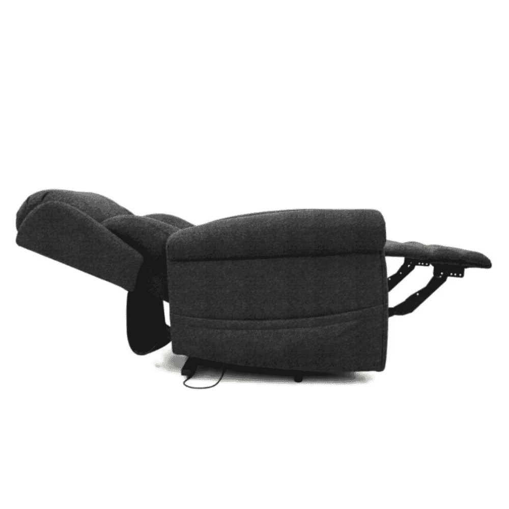 grande dallux nevis four motor riser recliner chair graphite side view