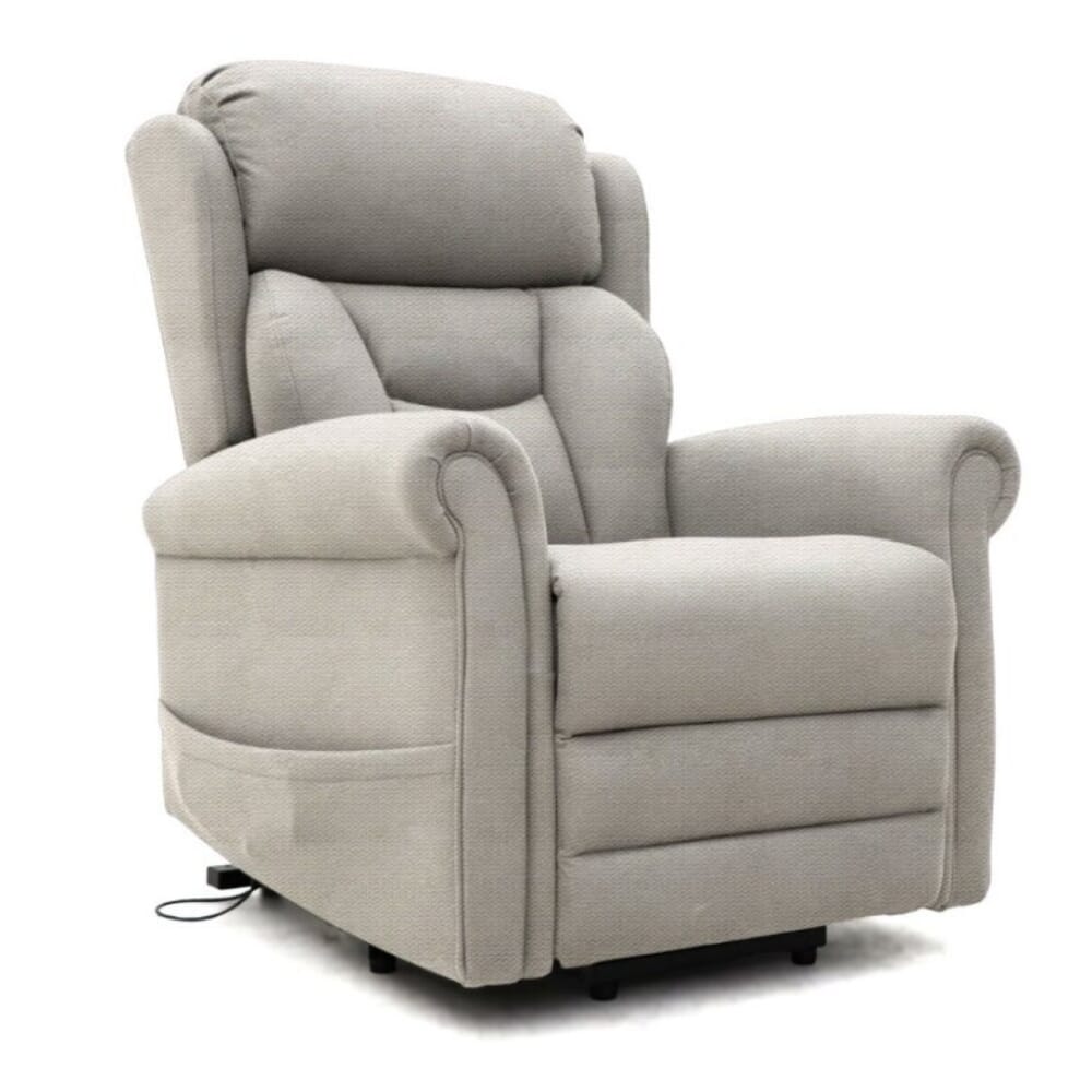 View Grande Dallux Nevis Triple Motor Riser Recliner Chair Cream information