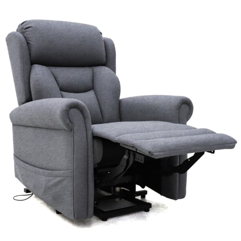 grande dallux nevis triple motor riser recliner chair grey reclining