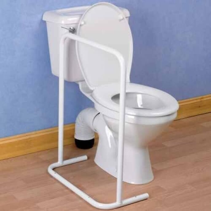 half surrey toilet support rail