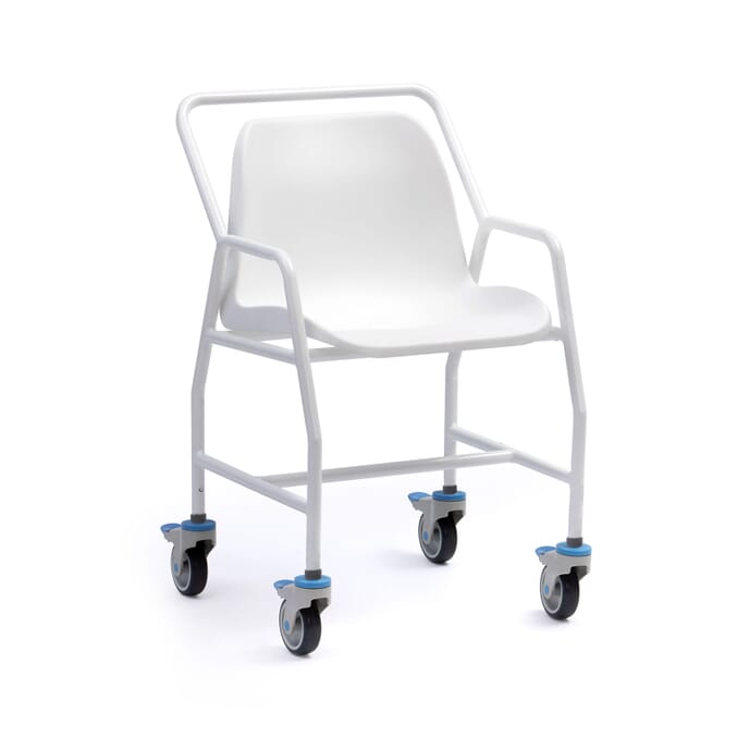 hallaton mobile shower chair fixed height
