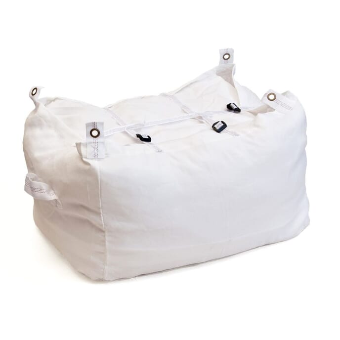 hamper laundry bag white