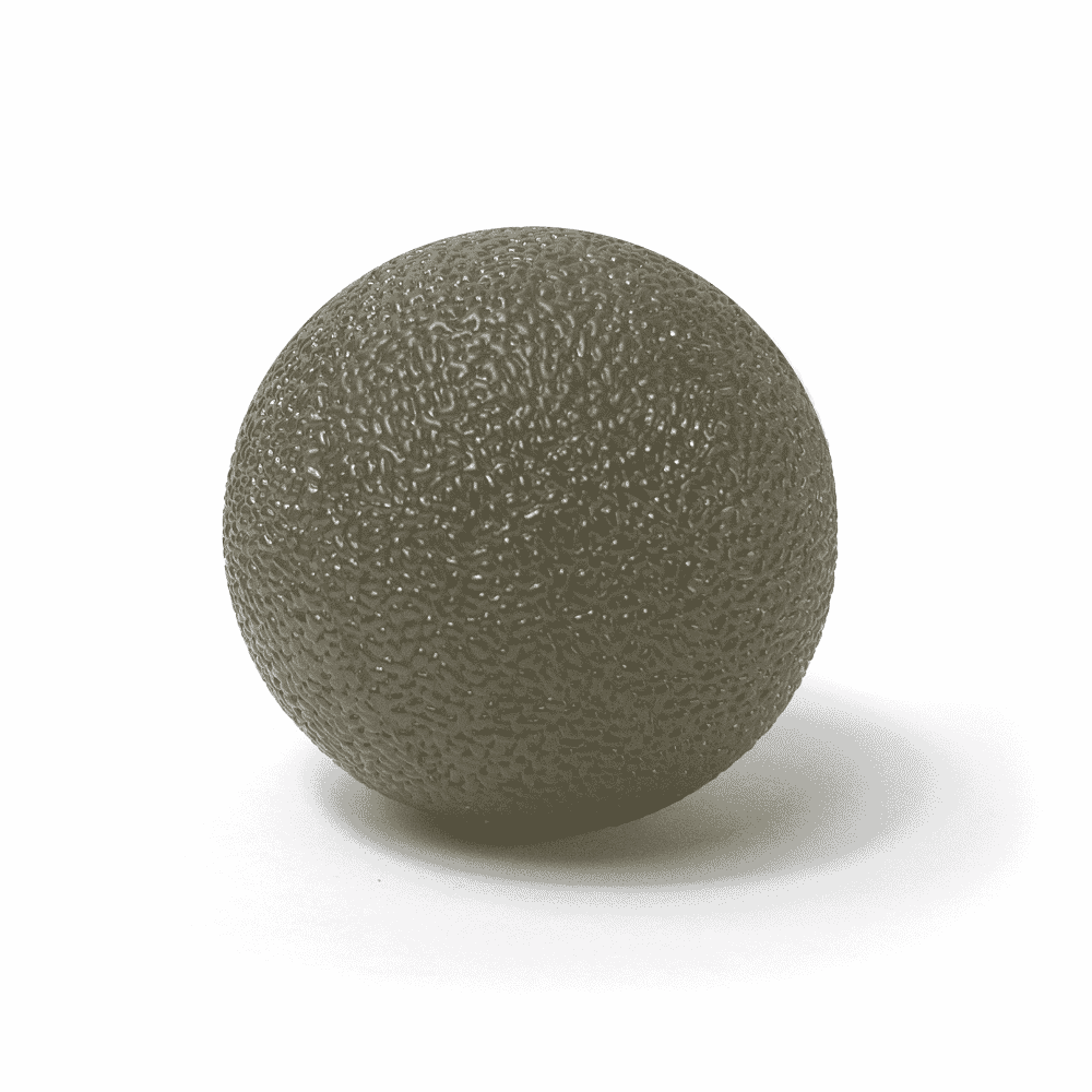 View Hand Fingers Gel Resistance Exercise Ball Extra Firm Black information