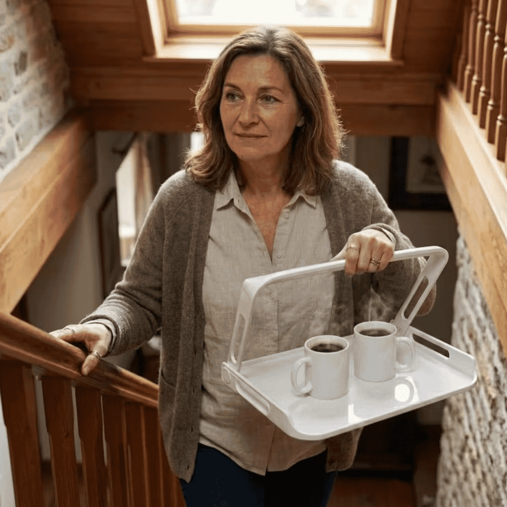 handi tray in use