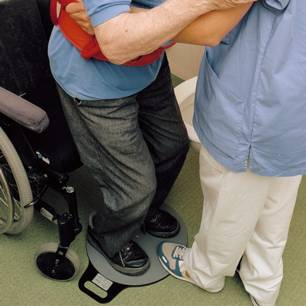 handicare non slip turntable transfer example