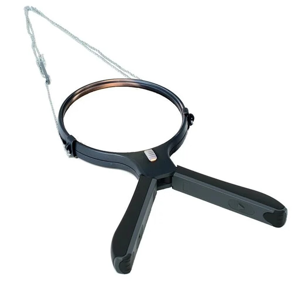 hands free magnifier with light stand alone