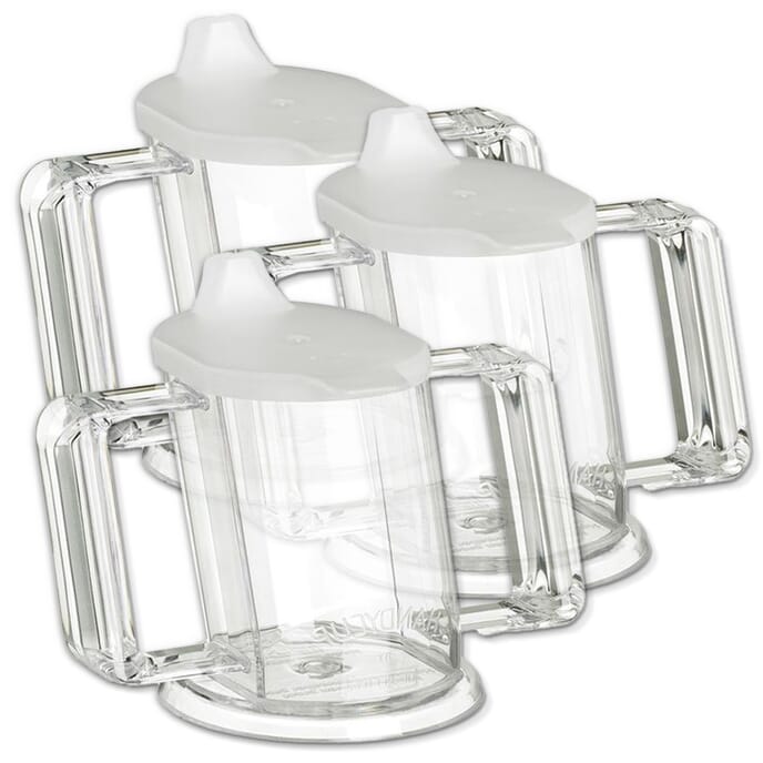 handy cup transparent pack of 3