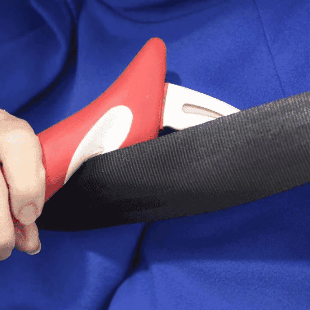 handybar vehicle assist bar seat belt cutter
