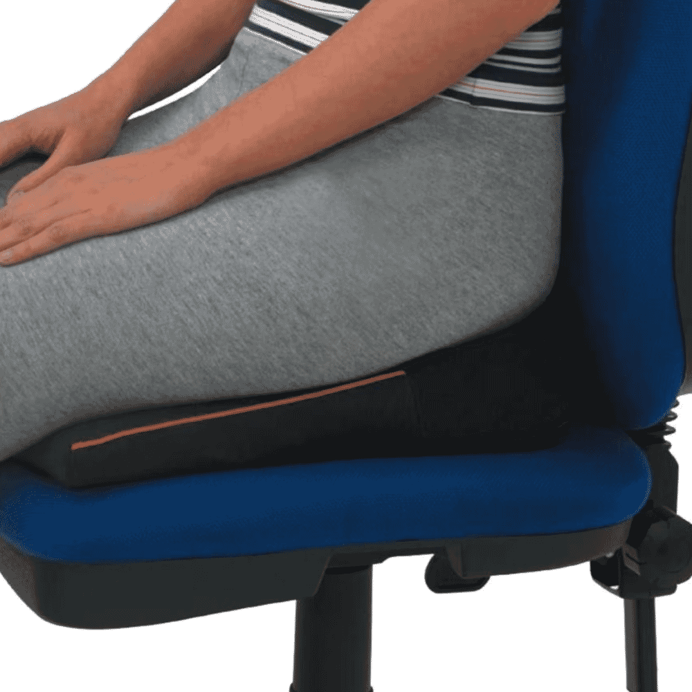 harley designer coccyx wedge in use
