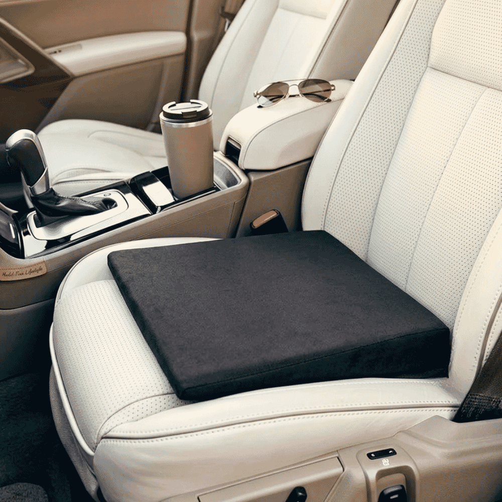 harley slimline 8 degree car seat leveller harley slimline wedge in situ