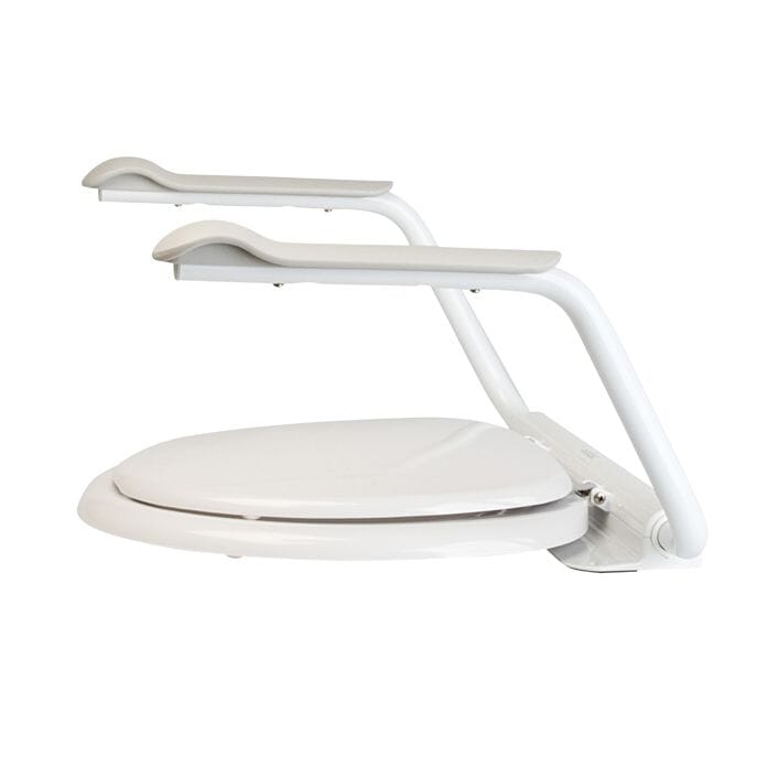 View Etac Supporter Toilet Seat with Armrests Etac Supporter Toilet Seat with Fixed Armrests information