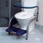 View Svan Balance Toilet Frame with Straight Armrests Grab Rails and Footrest information