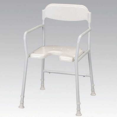 White Line Shower Chair