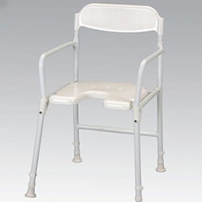 White Line Folding Shower Chair