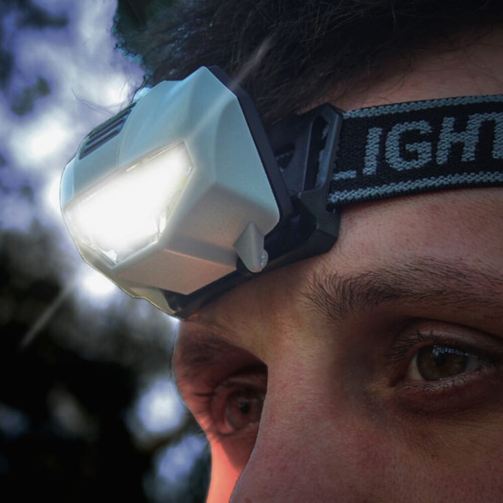 head torch in use