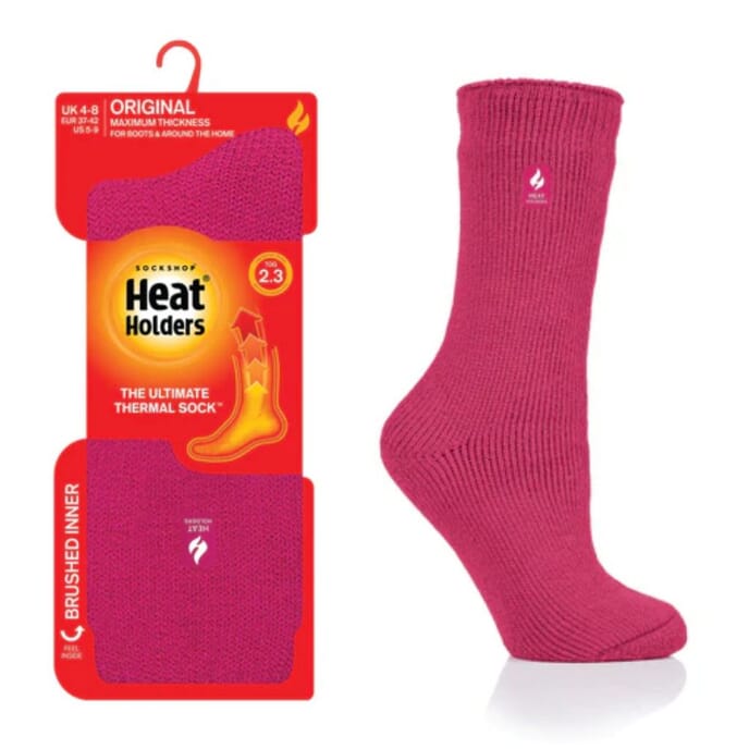 heat holders socks men s raspberry