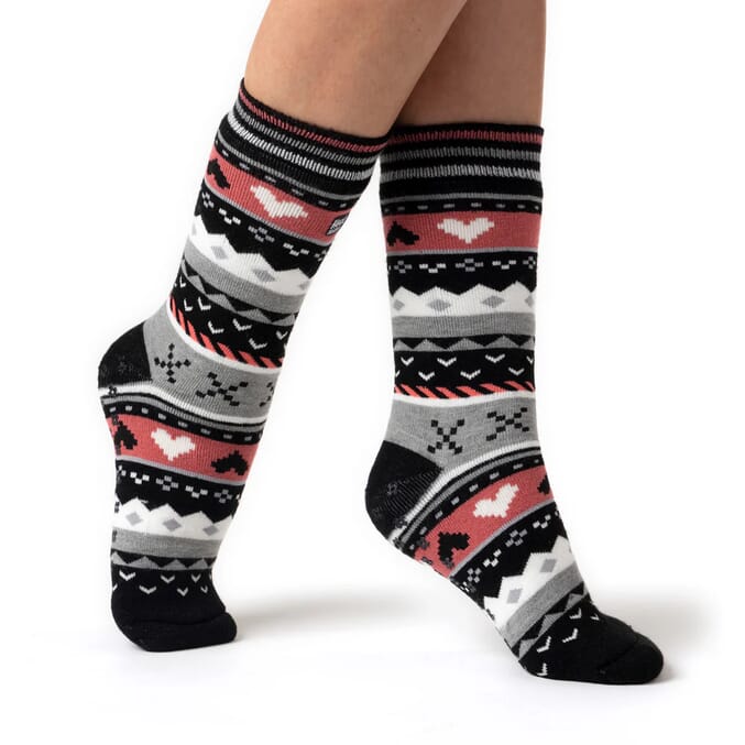 heat holders soul warming socks size 4 8 black coral