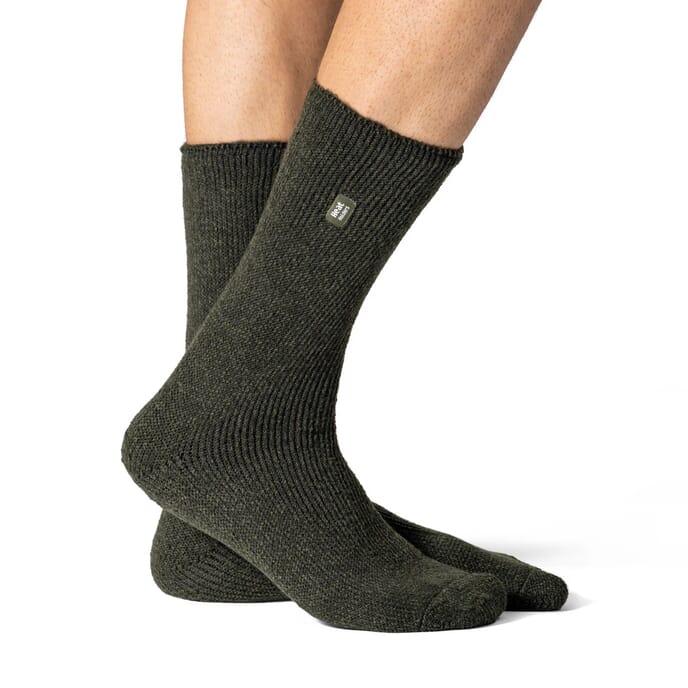 heat holders thermal socks forest green 6 11