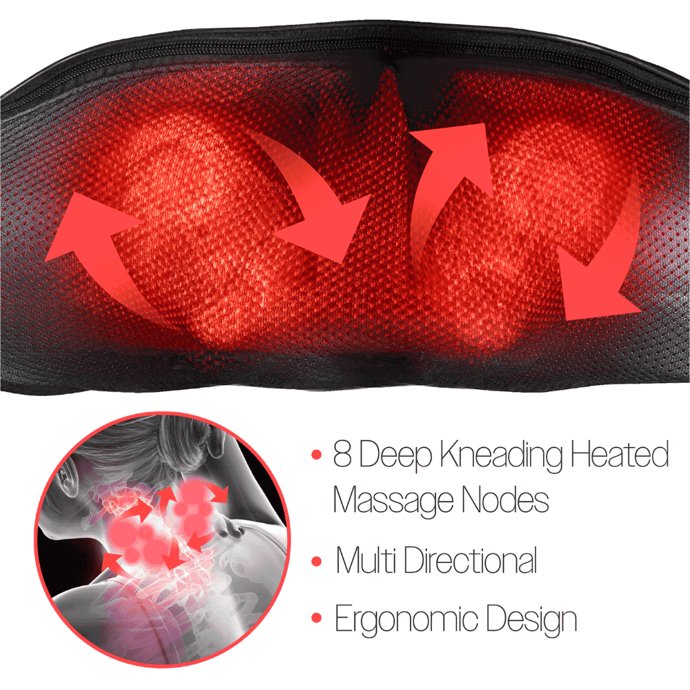 heated neck massager head