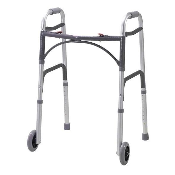 View Heavy Duty but Lightweight Folding Walking Frame with Wheels information