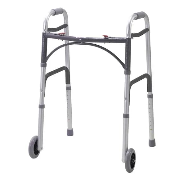 Heavy Duty but Lightweight Folding Walking Frame with Wheels