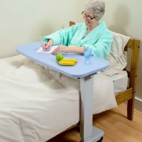 heavy duty overbed table lifestyle