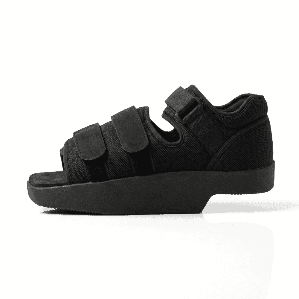 heel offloading shoe side profile
