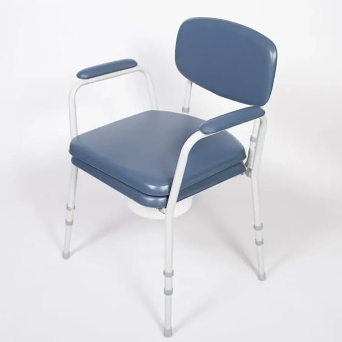 height adjustable comfort commode chair