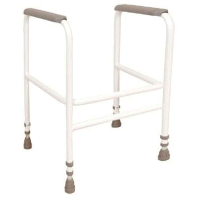 height adjustable economy toilet frame