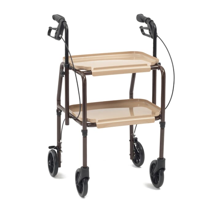 height adjustable kitchen strolley trolley with brakes