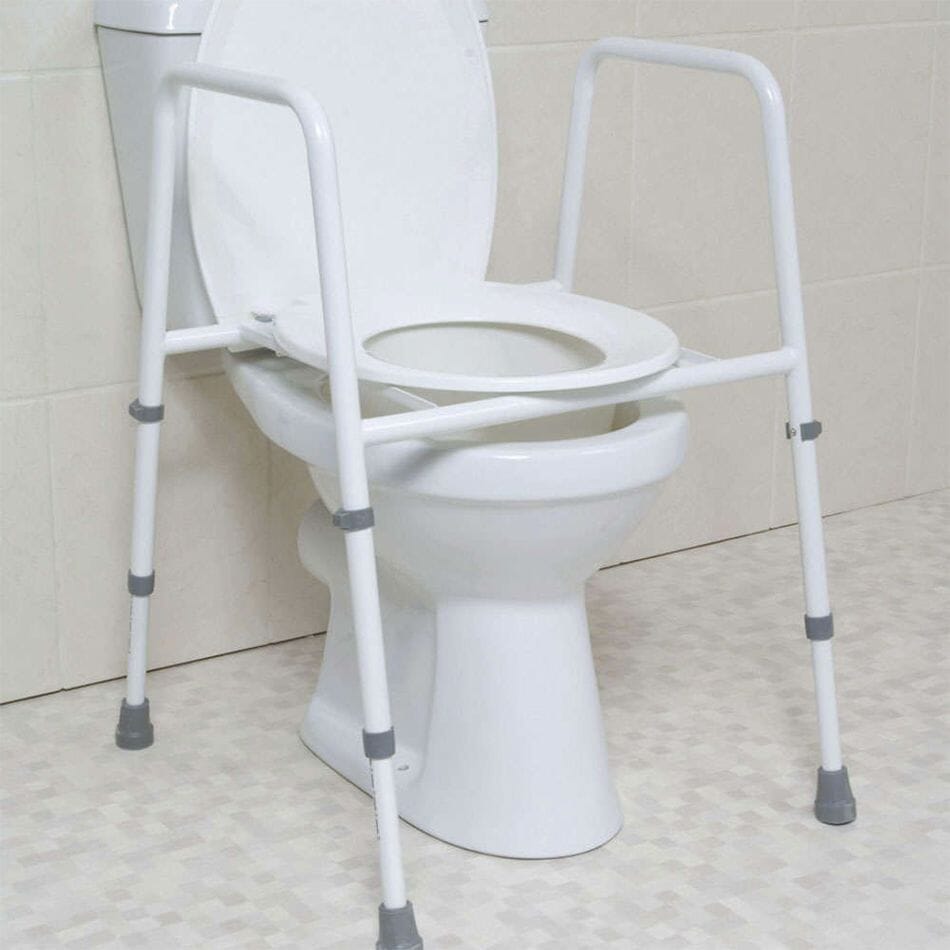 Height Adjustable Toilet Frame With Seat Height Adjustable Toilet