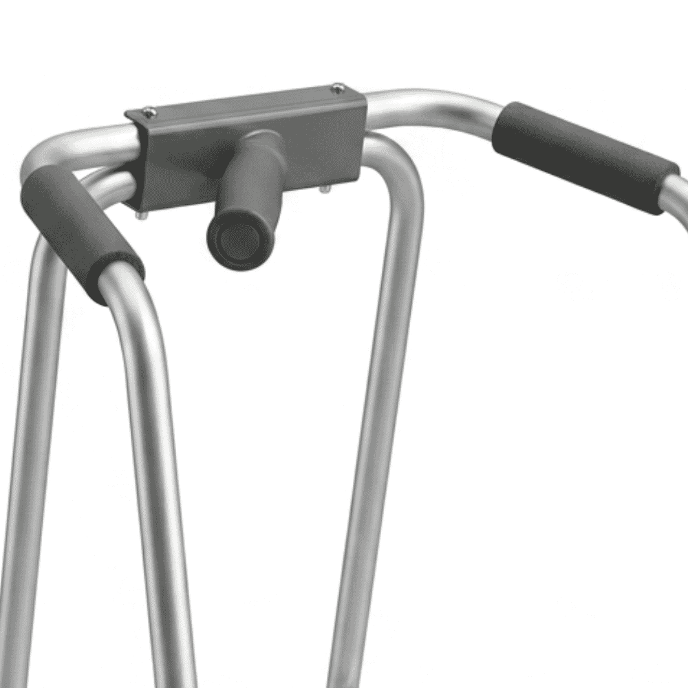 hemi grip wheeled walking frame left close up