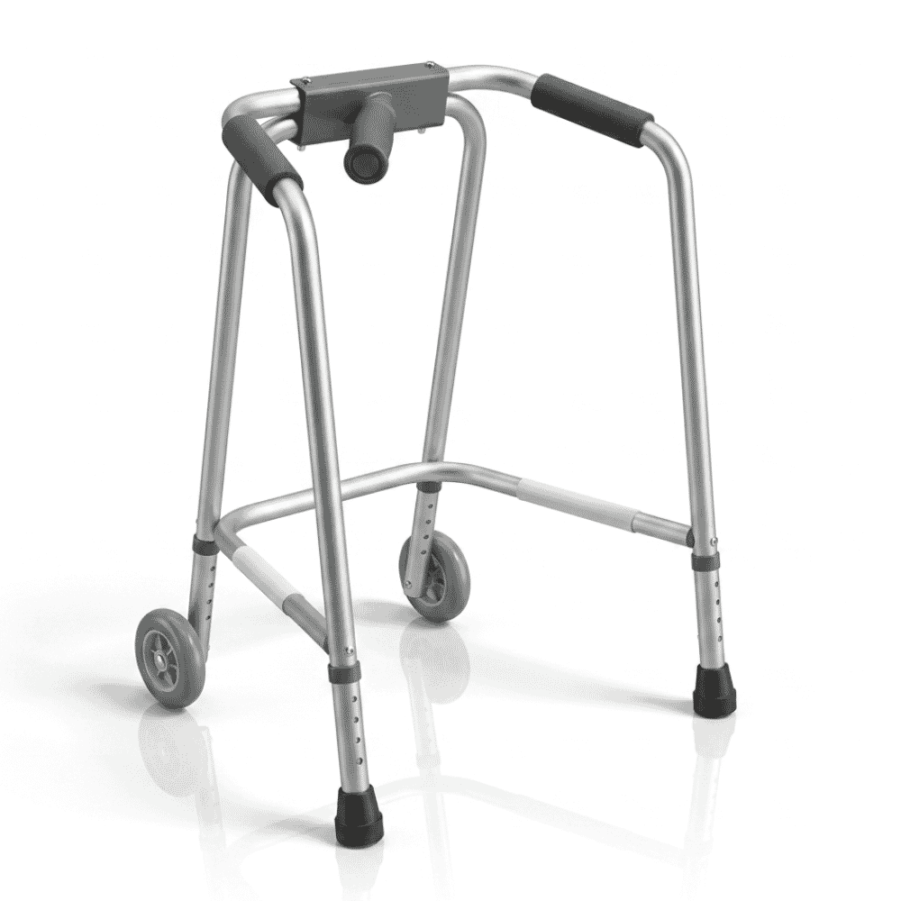 hemi grip wheeled walking frame left