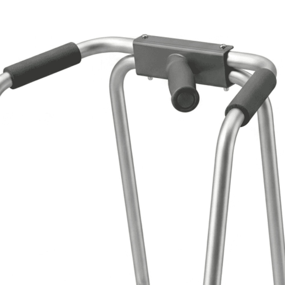 hemi grip wheeled walking frame right close up