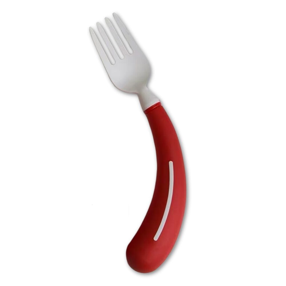henro grip cutlery fork right hand red