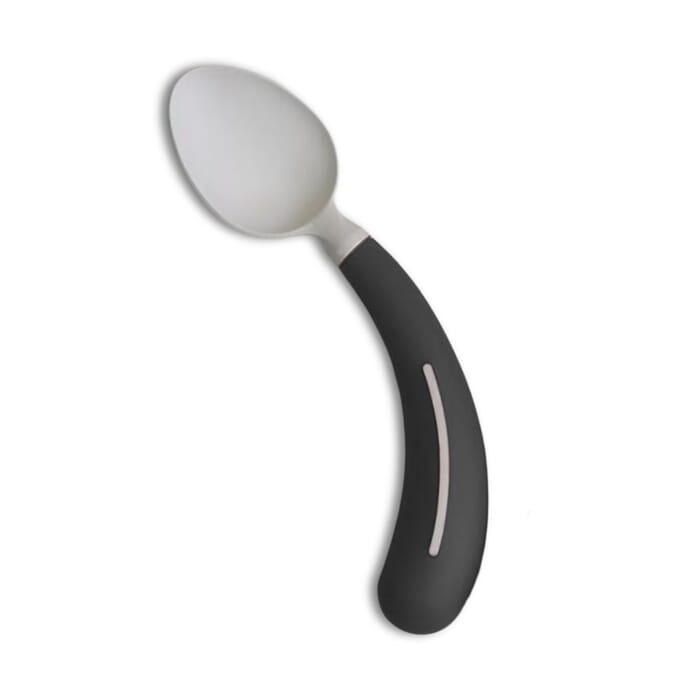 henro grip cutlery spoon right hand dark grey